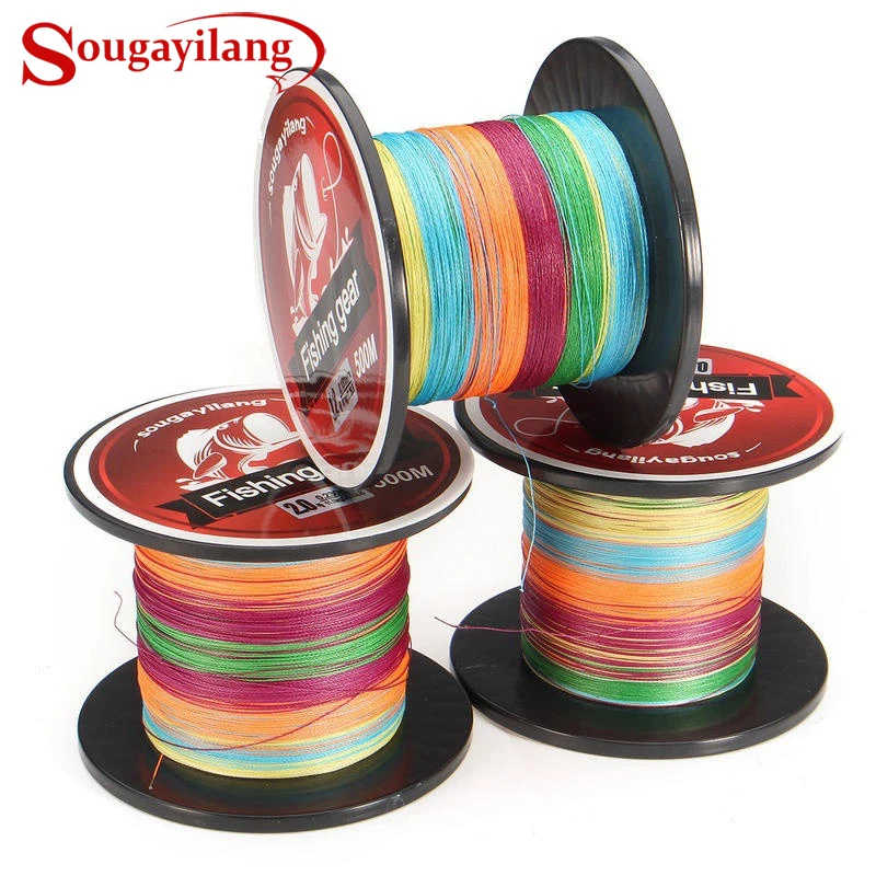 Sougayilang Brand 500M 4 Strands 12-72LB Multifilament PE Material Braided Fishing Line Multicolor Line Fishing Tackle De Pesca
Sougayilang Brand 500M 4 Strands 12-72LB Multifilament PE Material Braided Fishing Line Multicolor Line Fishing Tackle De Pesca