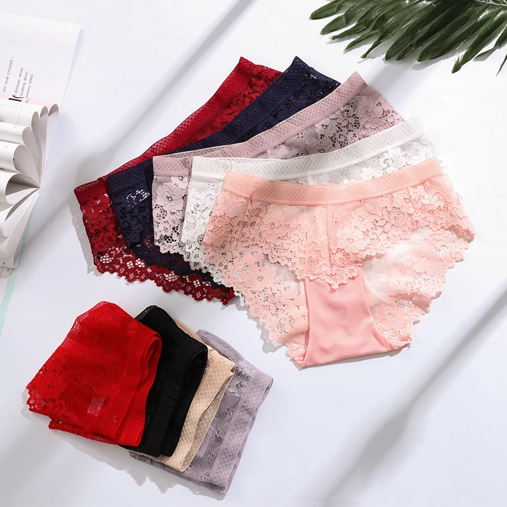 2019 New Hot Sexy Ultra Thin Lace Panties Women Underwear Hollowed-out Breathable Low-Rise Cotton Briefs For Women Lingerie
2019 New Hot Sexy Ultra Thin Lace Panties Women Underwear Hollowed-out Breathable Low-Rise Cotton Briefs For Women Lingerie