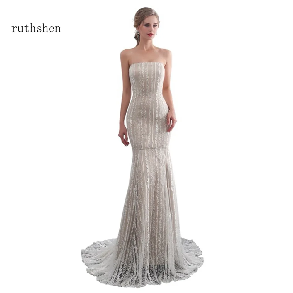 ruthshen Cheap Strapless A Line Wedding Dresses 2018 Sleeveless Tulle Appliques Lace Wedding Gowns Ball Gowns With Lace Up Back
ruthshen Cheap Strapless A Line Wedding Dresses 2018 Sleeveless Tulle Appliques Lace Wedding Gowns Ball Gowns With Lace Up Back
