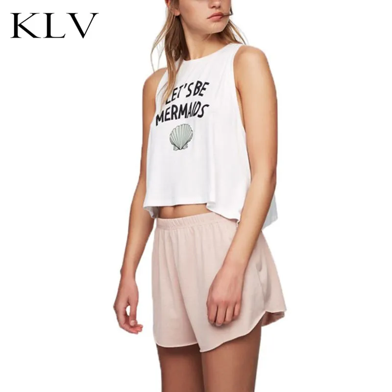Womens Summer Sleeveless Round Neck Flowy Crop Top Letters Seashell Printed Vest Camisole Asymmetric Split Hem Loose
Womens Summer Sleeveless Round Neck Flowy Crop Top Letters Seashell Printed Vest Camisole Asymmetric Split Hem Loose