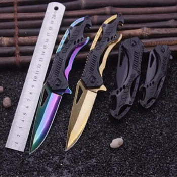 Mini Outdoor Folding Knife Black Titanium Tactical Pocket Knife Rescue Survival Knife Aluminum Handle Camping Hunting Tools
Mini Outdoor Folding Knife Black Titanium Tactical Pocket Knife Rescue Survival Knife Aluminum Handle Camping Hunting Tools
