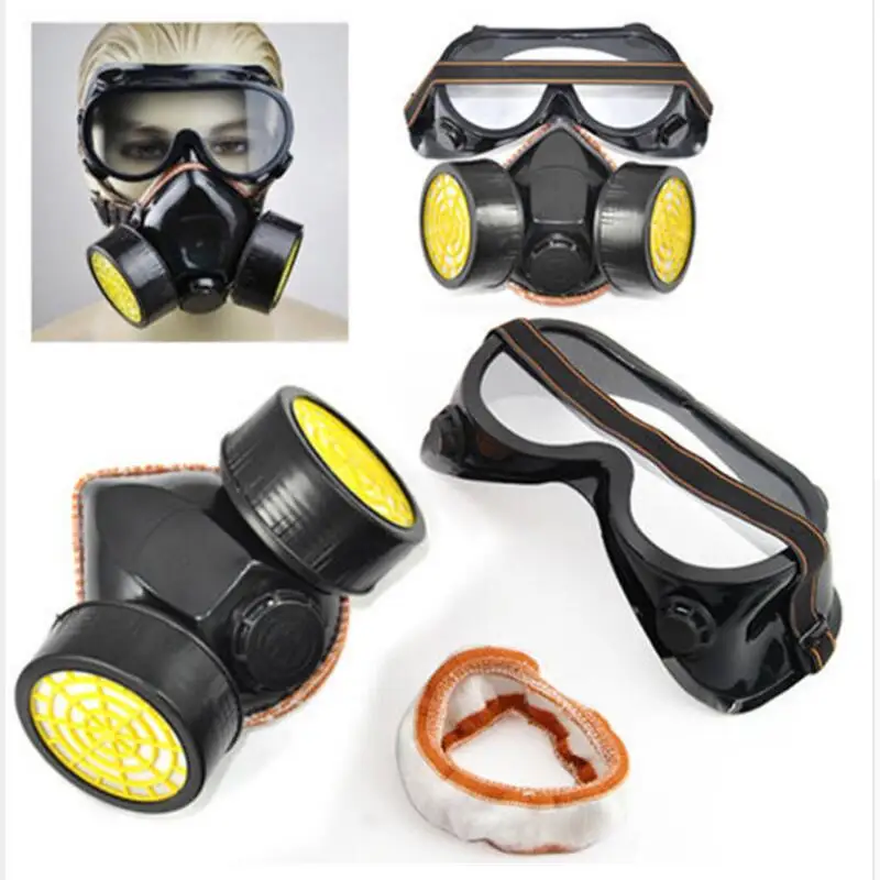 New Protection Filter Dual Gas Mask Chemical Gas Anti Dust Paint Respirator Face Mask with Goggles Industrial Safety Wholesale
New Protection Filter Dual Gas Mask Chemical Gas Anti Dust Paint Respirator Face Mask with Goggles Industrial Safety Wholesale