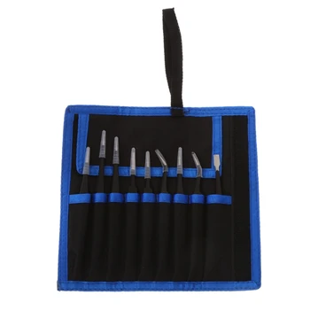 9 in 1 Stainless Steel Tweezers Kit Anti Static Precision Hand Tools Set for Electronics Mobile Phone Repair
9 in 1 Stainless Steel Tweezers Kit Anti Static Precision Hand Tools Set for Electronics Mobile Phone Repair