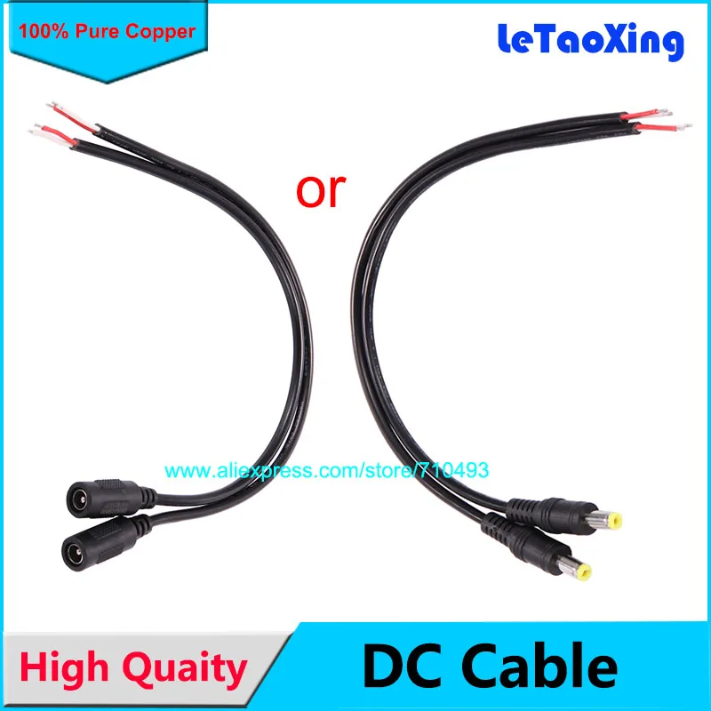 5.5x2.1 DC male/ Female Cable Jack Connector Adapter Wire Cable 29cm For 5050 3528 Single Color Led Strip Light
5.5x2.1 DC male/ Female Cable Jack Connector Adapter Wire Cable 29cm For 5050 3528 Single Color Led Strip Light