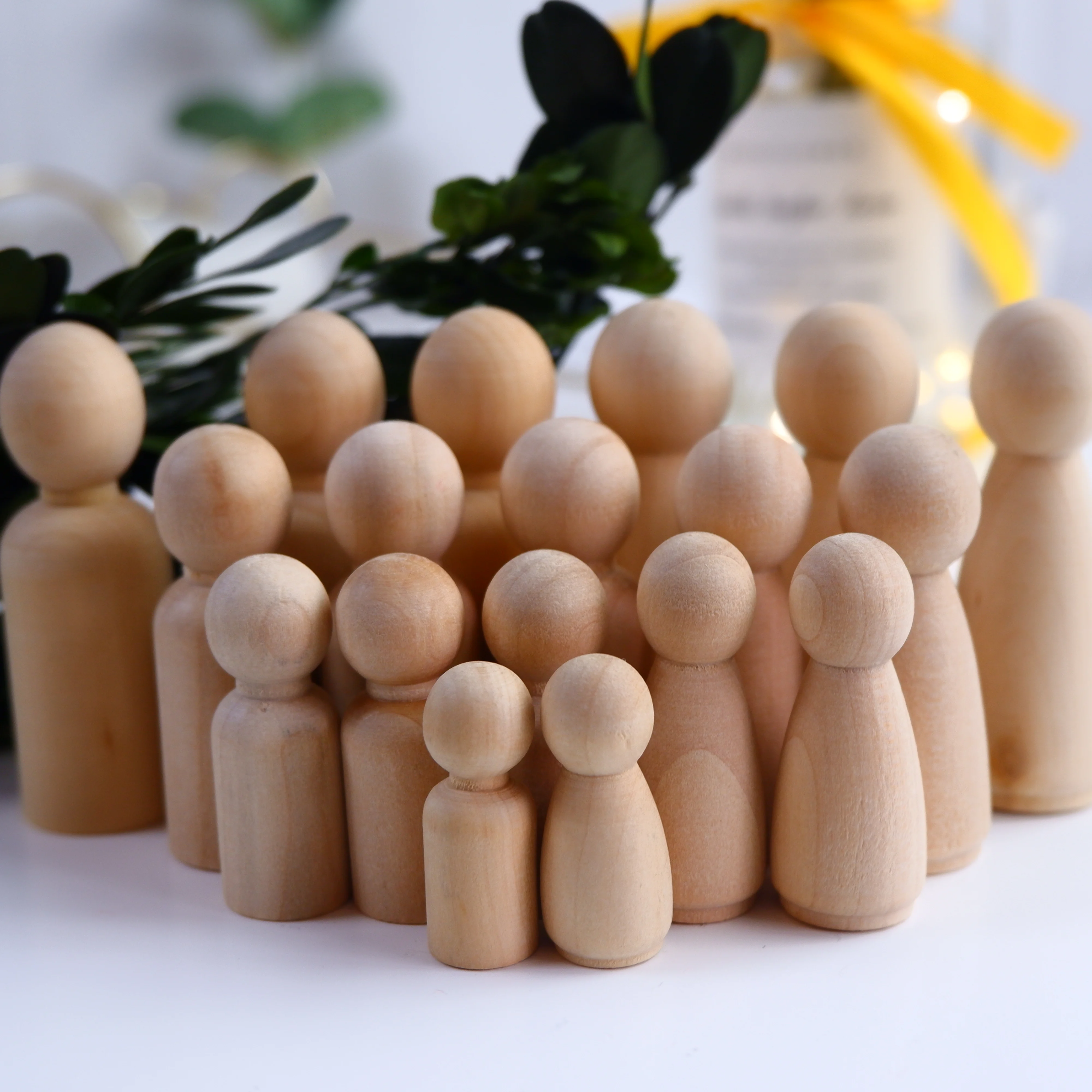 Big Familes of 70Pcs (35-65mm) Unfinished Wedding Cake Peg Dolls Decor Christmas Handmade DIY Crafts Kids Montessori Toys
Big Familes of 70Pcs (35-65mm) Unfinished Wedding Cake Peg Dolls Decor Christmas Handmade DIY Crafts Kids Montessori Toys