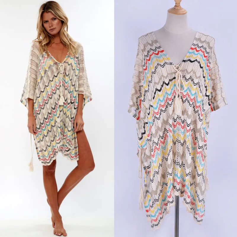 Saida De Praia Plus Size Kaftan Summer Cape Cover Up Swimwear Outwear Beach Dress Boho Women Coverups Tunic Knitted Strand Jurk
Saida De Praia Plus Size Kaftan Summer Cape Cover Up Swimwear Outwear Beach Dress Boho Women Coverups Tunic Knitted Strand Jurk