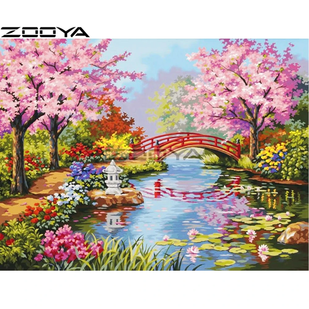 Diamond Embroidery 5D DIY Round Diamond Painting Wall Sticker Bridge Tree Lotus Pictures Of Rhinestones Cross-Stitch Kits R1530
Diamond Embroidery 5D DIY Round Diamond Painting Wall Sticker Bridge Tree Lotus Pictures Of Rhinestones Cross-Stitch Kits R1530