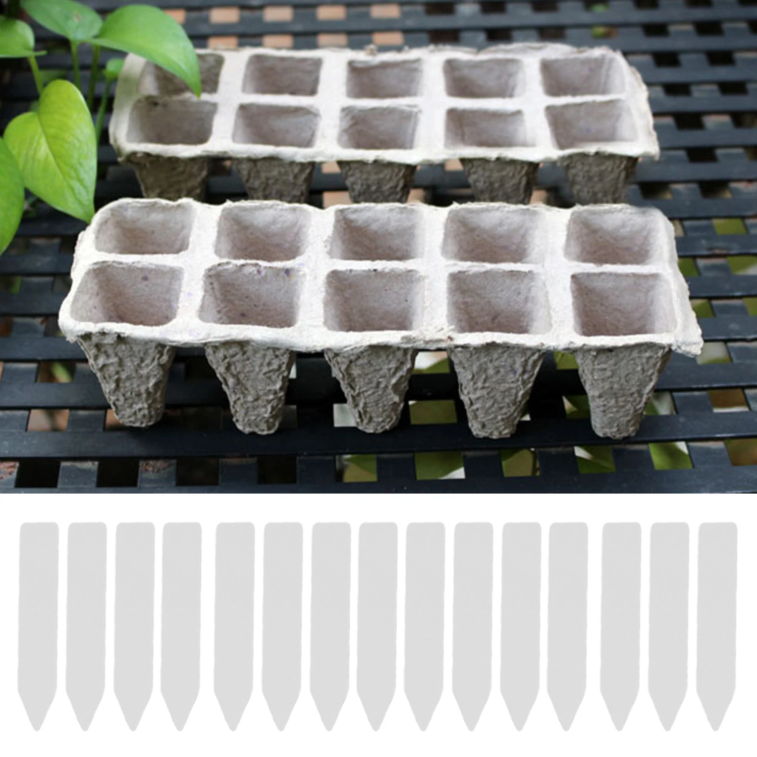 Behokic 10 Strips Square Peat Pots Plant Seedling Starters Cups Nursery Herb Seed Biodegradable Pots with 50pcs Label Maker Tags
Behokic 10 Strips Square Peat Pots Plant Seedling Starters Cups Nursery Herb Seed Biodegradable Pots with 50pcs Label Maker Tags