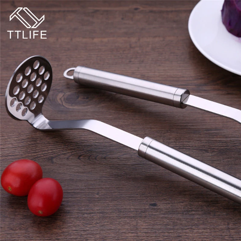 4YANG 1pcs Stainless Steel Practical Potato Masher Mashed Vegetable Device Pressure Mud Tool Press Crusher Kitchen Tools
4YANG 1pcs Stainless Steel Practical Potato Masher Mashed Vegetable Device Pressure Mud Tool Press Crusher Kitchen Tools