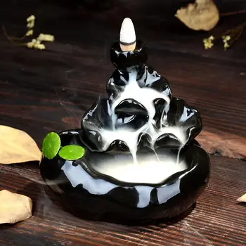 Buddha Statue Backflow Incense Burner Ceramic Censer Zen Smoke Waterfall Incense Holder Mountain River Handicraft Incense Road
Buddha Statue Backflow Incense Burner Ceramic Censer Zen Smoke Waterfall Incense Holder Mountain River Handicraft Incense Road