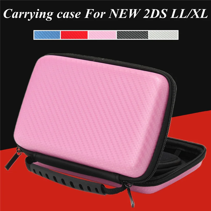 5 Color EVA Hard Cover Handle Bag For Nintendo New 2DS LL/XL Handle Game Player Carbon Fiber Carrying Case Protective Pouch Case
5 Color EVA Hard Cover Handle Bag For Nintendo New 2DS LL/XL Handle Game Player Carbon Fiber Carrying Case Protective Pouch Case