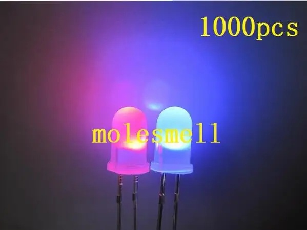 1000pcs 5mm Dual Bi Color Polar Changing diffused Red/blue Led diffused Leds 2-Pin led big/wide angle led
1000pcs 5mm Dual Bi Color Polar Changing diffused Red/blue Led diffused Leds 2-Pin led big/wide angle led