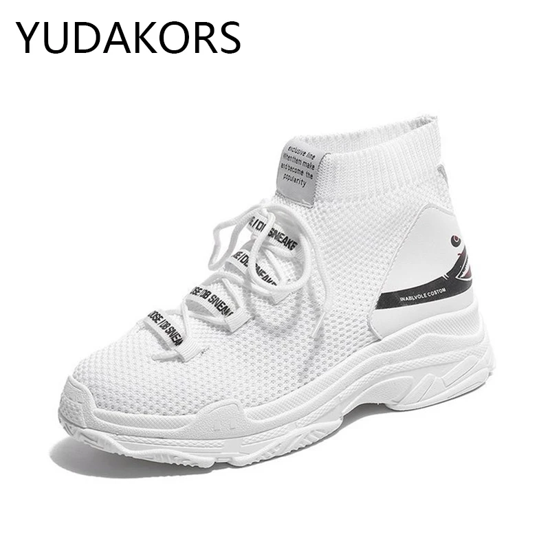 YUDAKORS Shark Sneakers Women Knit Upper Breathable Sport Shoes Chunky Shoes High Top Running Shoes For Women YD106
YUDAKORS Shark Sneakers Women Knit Upper Breathable Sport Shoes Chunky Shoes High Top Running Shoes For Women YD106