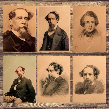 Britain Writer Charles John Huffam Dickens Canvas Painting Vintage Pictures Kraft Poster Coated Wall Stickers Home Decoration
Britain Writer Charles John Huffam Dickens Canvas Painting Vintage Pictures Kraft Poster Coated Wall Stickers Home Decoration
