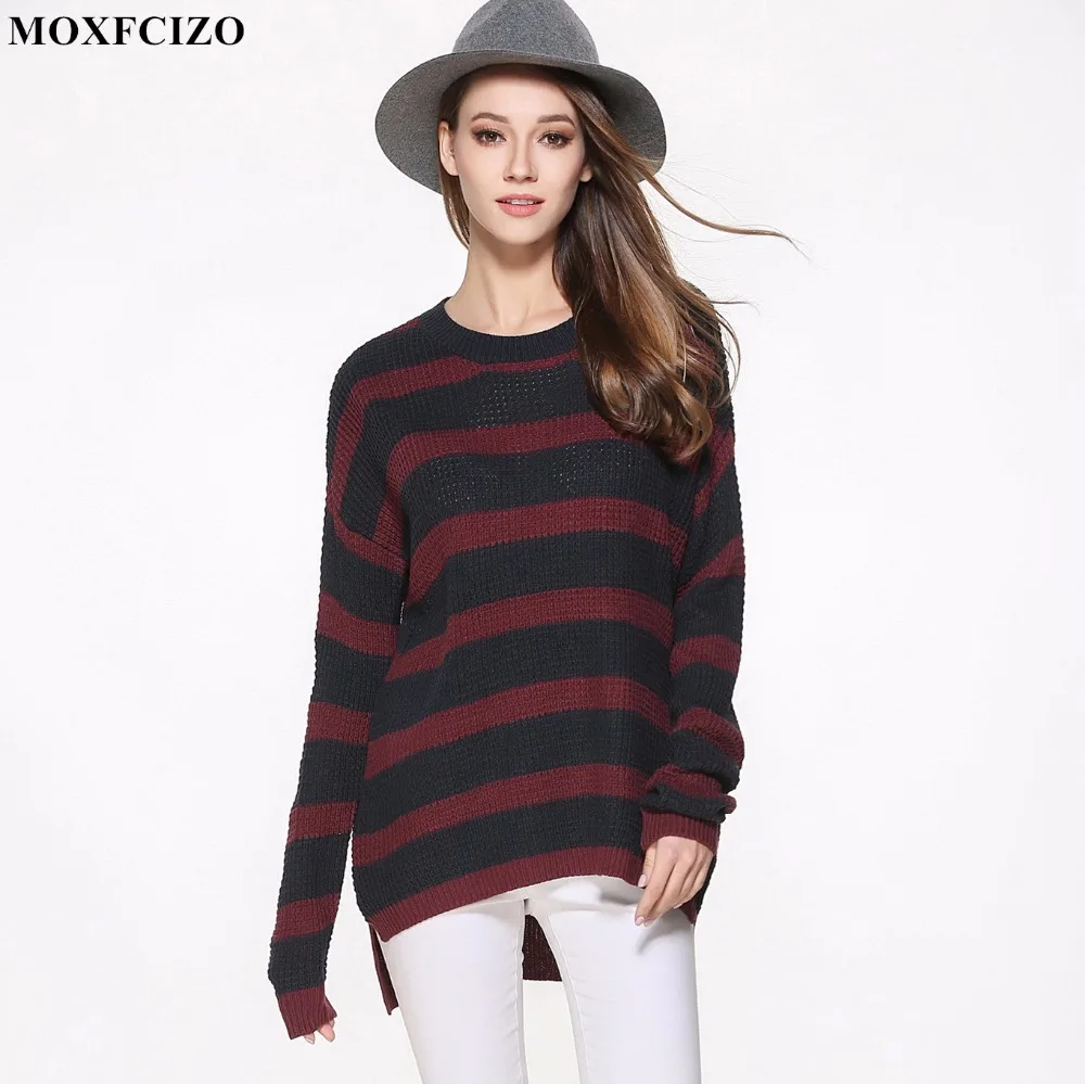 Long Knitted Women Sweaters And Pullovers Plus Size Jumpers Oversized Striped Sweater Women Shirt Knitwear Pullover Female Tops
Long Knitted Women Sweaters And Pullovers Plus Size Jumpers Oversized Striped Sweater Women Shirt Knitwear Pullover Female Tops