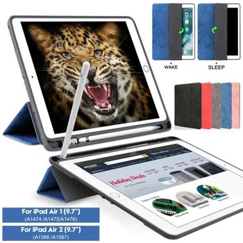 Smart Case For iPad Air 1 Air 2 PU Leather With Pencil Holder Cover Magnetic Flip Stand Silicone Case For iPad 5 6 Capa Funda
Smart Case For iPad Air 1 Air 2 PU Leather With Pencil Holder Cover Magnetic Flip Stand Silicone Case For iPad 5 6 Capa Funda