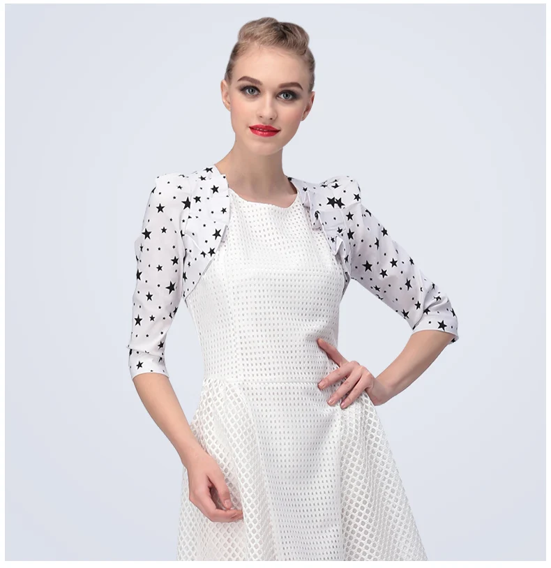 Clearance!!Sale!! Women Black Dots Ruffles White Small Cardigan Spring Autumn Boleros Crochet Jacket Female Puff Sleeve Cardigan
Clearance!!Sale!! Women Black Dots Ruffles White Small Cardigan Spring Autumn Boleros Crochet Jacket Female Puff Sleeve Cardigan