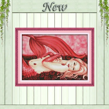 Red mermaid,Counted print on the canvas DMC 14CT 11CT Cross Stitch Needlework kits,Embroidery Sets,Girl painting home room Decor
Red mermaid,Counted print on the canvas DMC 14CT 11CT Cross Stitch Needlework kits,Embroidery Sets,Girl painting home room Decor