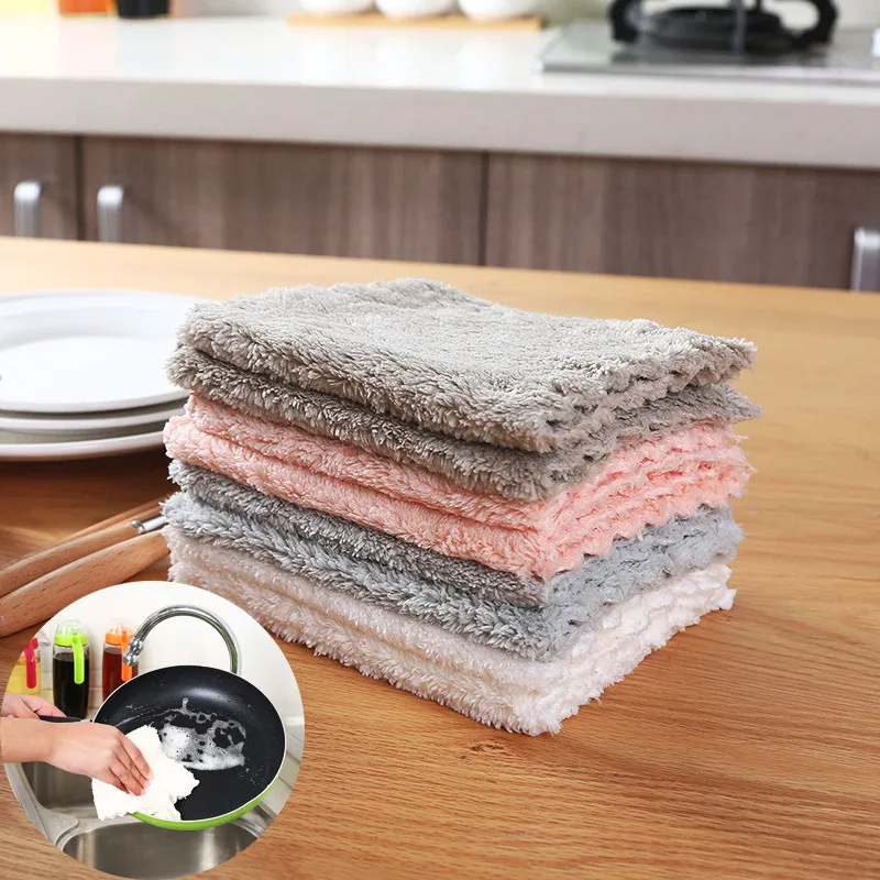 1 Pieces Coral Velvet Rag Kitchen Dish Cloth High-efficiency Soft Absorbent Tableware Super Microfiber Household Cleaning Towel
1 Pieces Coral Velvet Rag Kitchen Dish Cloth High-efficiency Soft Absorbent Tableware Super Microfiber Household Cleaning Towel