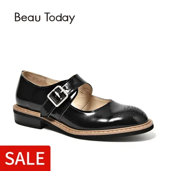 BeauToday Women Mary Jane Shoes Patent Leather Sweet Style Brogues Round Toe Buckle Strap Handmade Spring Ladies Shoes 24028
BeauToday Women Mary Jane Shoes Patent Leather Sweet Style Brogues Round Toe Buckle Strap Handmade Spring Ladies Shoes 24028