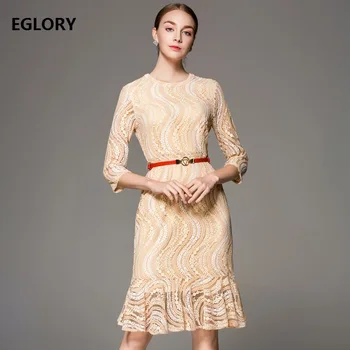 2019 Spring Fashion New Lace Dress Women Crochet Embroidery Wave Patterns Bodycon Sheath Party Mermaid Dress Sexy Vestidos Festa
2019 Spring Fashion New Lace Dress Women Crochet Embroidery Wave Patterns Bodycon Sheath Party Mermaid Dress Sexy Vestidos Festa