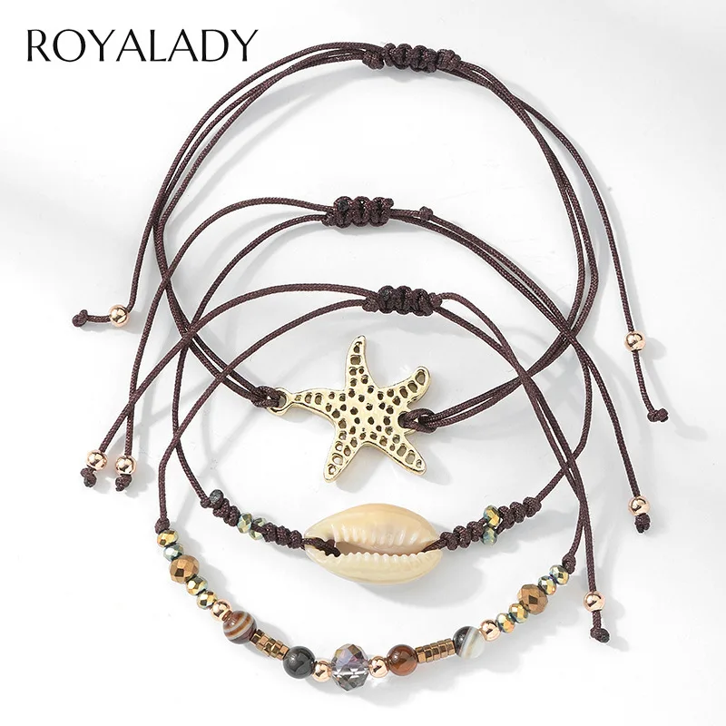 Bohemian Shell Starfish Bracelets For Women Girls Fashion New Summer Multilayer Handmade Rope Wave Charm Strand Bracelet Jewelry
Bohemian Shell Starfish Bracelets For Women Girls Fashion New Summer Multilayer Handmade Rope Wave Charm Strand Bracelet Jewelry