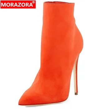 MORAZORA 2019 big size 45 women ankle boots zipper pointed toe super sexy thin high heels party prom shoes woman Short Boots
MORAZORA 2019 big size 45 women ankle boots zipper pointed toe super sexy thin high heels party prom shoes woman Short Boots
