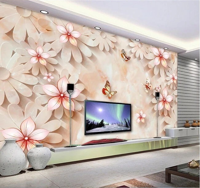 Custom 3D Wallpaper, stone embossed floral murals for the living room bedroom TV background wall vinyl papel de parede
Custom 3D Wallpaper, stone embossed floral murals for the living room bedroom TV background wall vinyl papel de parede