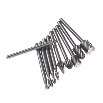10pcs 3mm HSS Routing Router Bits Burr Milling Cutter For Dremel And Rotary Engraving Machine Tools Accessories
10pcs 3mm HSS Routing Router Bits Burr Milling Cutter For Dremel And Rotary Engraving Machine Tools Accessories