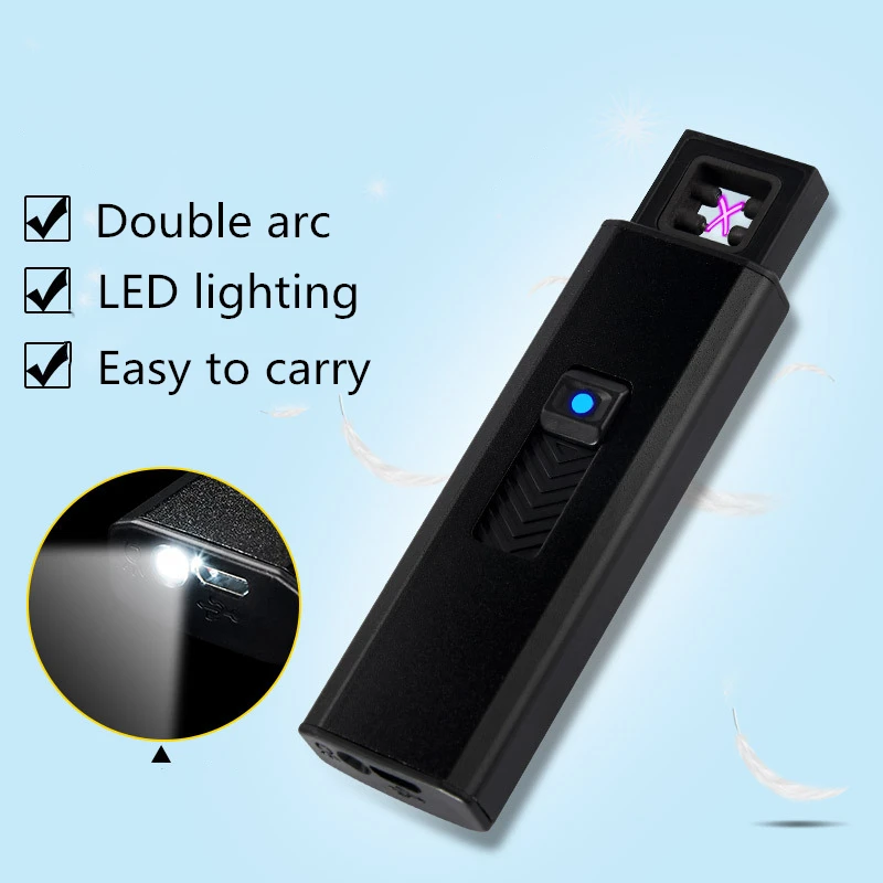 Lighted push-pull double arc lighter flashlight emergency lighting charging pulse lighter
Lighted push-pull double arc lighter flashlight emergency lighting charging pulse lighter