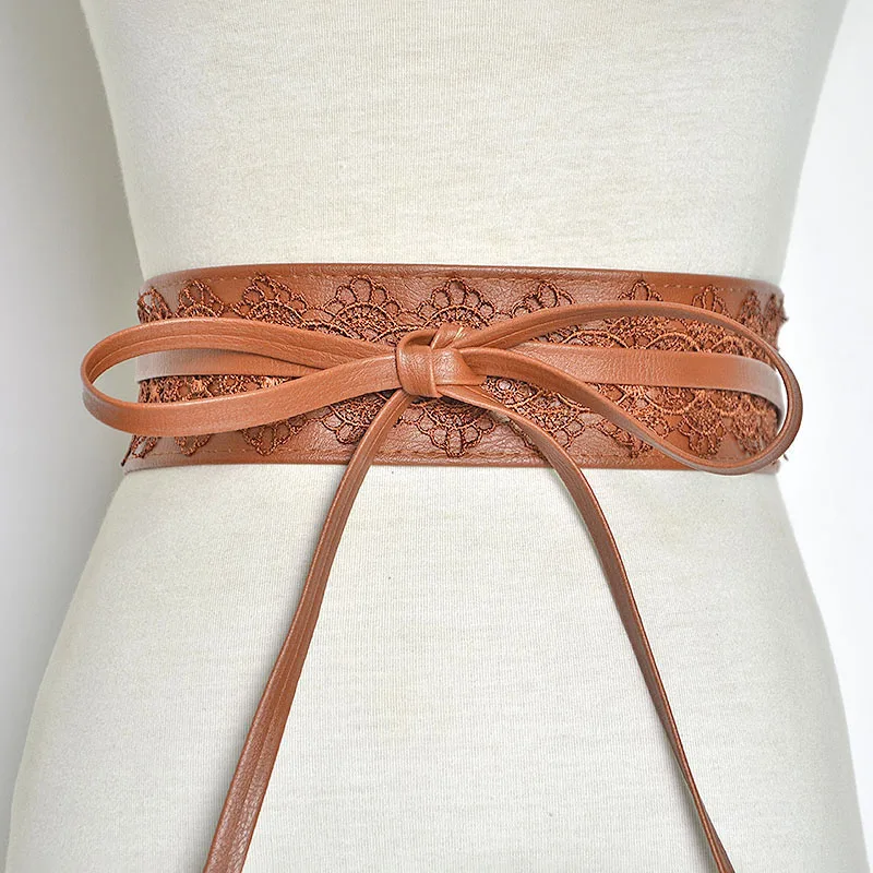 Cummerbunds Strap Belts For Women High Waist Lace Up Pu Leather Designer Wide Slimming Girdle Belt Ties Bow Bands
Cummerbunds Strap Belts For Women High Waist Lace Up Pu Leather Designer Wide Slimming Girdle Belt Ties Bow Bands
