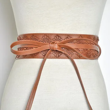Cummerbunds Strap Belts For Women High Waist Lace Up Pu Leather Designer Wide Slimming Girdle Belt Ties Bow Bands
Cummerbunds Strap Belts For Women High Waist Lace Up Pu Leather Designer Wide Slimming Girdle Belt Ties Bow Bands