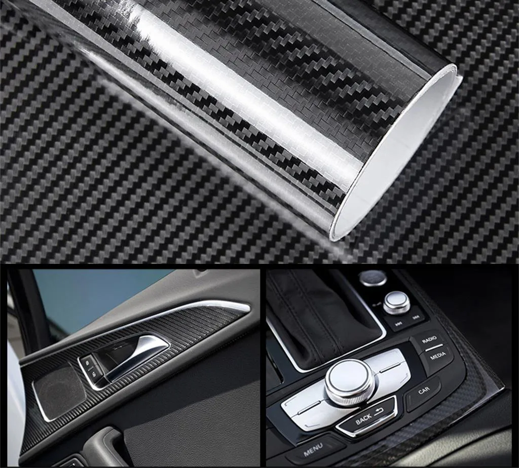 Universal Black Waterproof Durable Anti-Scratches Fashion 5D Carbon Fiber Vinyl Sticker For Motorcycle Car Lpod 152X20 CM
Universal Black Waterproof Durable Anti-Scratches Fashion 5D Carbon Fiber Vinyl Sticker For Motorcycle Car Lpod 152X20 CM