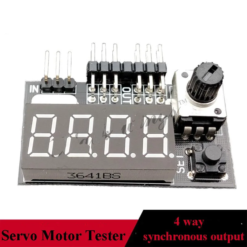 DC4.8-6V Multifunction Servo Tester Digital/Analog Motor ESC Signal Test Module Board 4-in-1 Frequency Generator RC Parts
DC4.8-6V Multifunction Servo Tester Digital/Analog Motor ESC Signal Test Module Board 4-in-1 Frequency Generator RC Parts