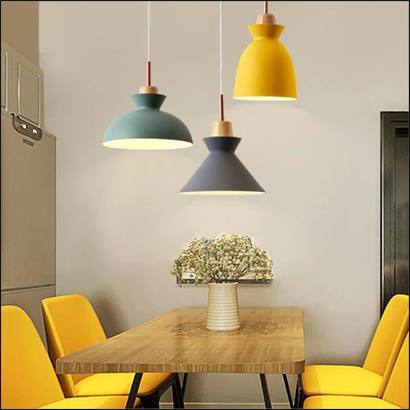 Nordic Postmodern Pendant Lights Creative Personality Aluminum Lamp Solid Wood Macarons Pendant Lights
Nordic Postmodern Pendant Lights Creative Personality Aluminum Lamp Solid Wood Macarons Pendant Lights