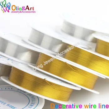 OlingArt 0.3/0.4/0.5MM 20 12 7m/roll gold silver plated wire line DIY beaded earrings Bracelet choker necklace jewelry making
OlingArt 0.3/0.4/0.5MM 20 12 7m/roll gold silver plated wire line DIY beaded earrings Bracelet choker necklace jewelry making