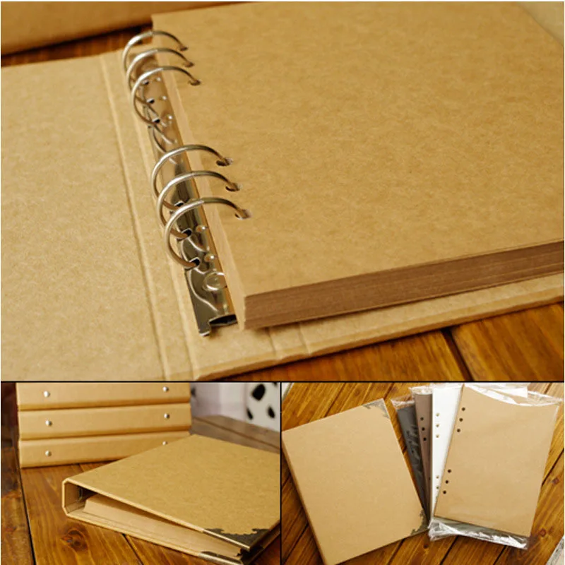 40 Pages Loose-Leaf Photo Album Scrapbook Wedding/Baby/DIY Album Photo Blank Cover Kraft Album For Photos For Kid Picture Albums 
40 Pages Loose-Leaf Photo Album Scrapbook Wedding/Baby/DIY Album Photo Blank Cover Kraft Album For Photos For Kid Picture Albums