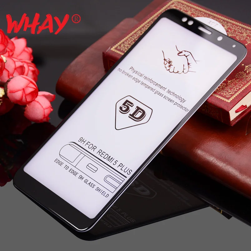 WHAY Tempered Glass for Xiaomi Redmi 5 Plus Glass Protector Full Screen 5D Screen Protector for Redmi5 Plus Glass Film Xiomi
WHAY Tempered Glass for Xiaomi Redmi 5 Plus Glass Protector Full Screen 5D Screen Protector for Redmi5 Plus Glass Film Xiomi