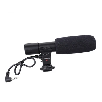 

MIC-01Computer Condenser Microphone Wired Uni-directional Microphones For SLR Cameras DV Camcorder Projector Interview Recording