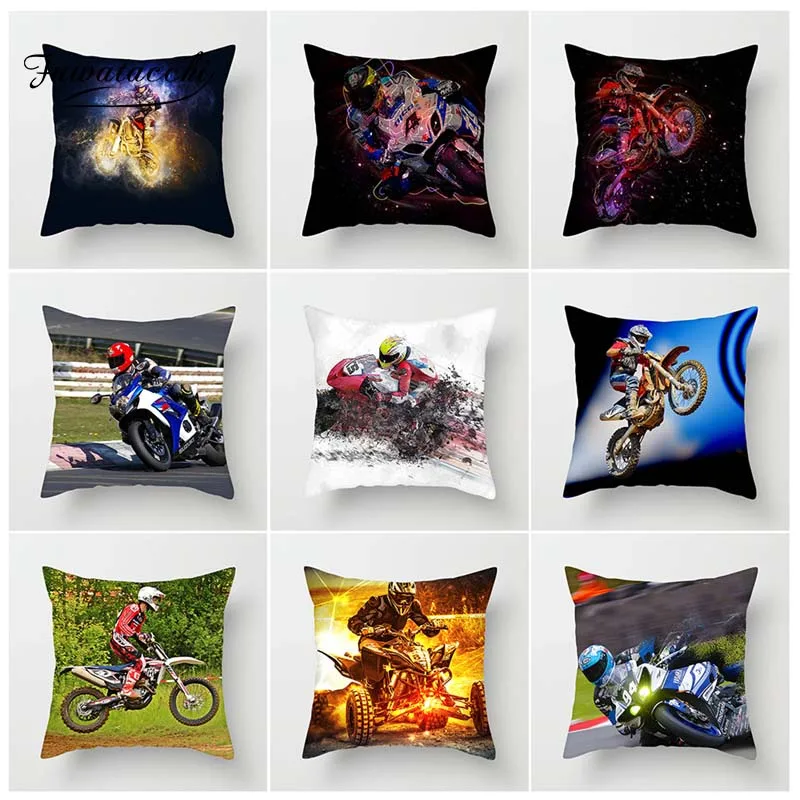 Fuwatacchi Motorcycle Rider Cushion Cover Sports Pillow Cover For Home Sofa Decoration Linen Soft Square Accessories Pillowcases
Fuwatacchi Motorcycle Rider Cushion Cover Sports Pillow Cover For Home Sofa Decoration Linen Soft Square Accessories Pillowcases