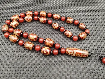 Natural authentic agate dZi three eyes necklace sweater chain nine eyes retro men and women cb8#
Natural authentic agate dZi three eyes necklace sweater chain nine eyes retro men and women cb8#