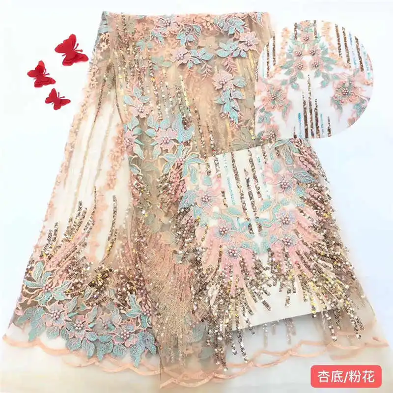 african lace fabric 2019 Hot Sale High-grade embroidery beaded lace french tulle mesh lace fabric with beads For Wedding FJA22-4
african lace fabric 2019 Hot Sale High-grade embroidery beaded lace french tulle mesh lace fabric with beads For Wedding FJA22-4