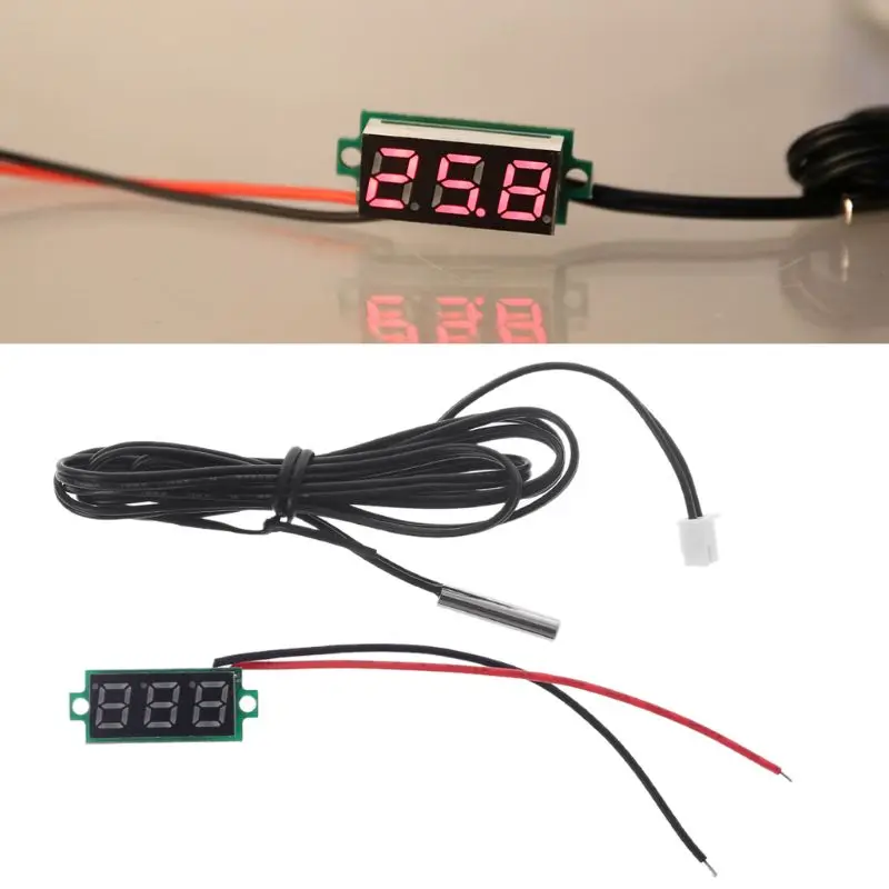 0.28" Display Digital Thermometer With NTC Metal Probe Temperature Sensor Detector 22x10x8mm Temperature Instruments
0.28" Display Digital Thermometer With NTC Metal Probe Temperature Sensor Detector 22x10x8mm Temperature Instruments