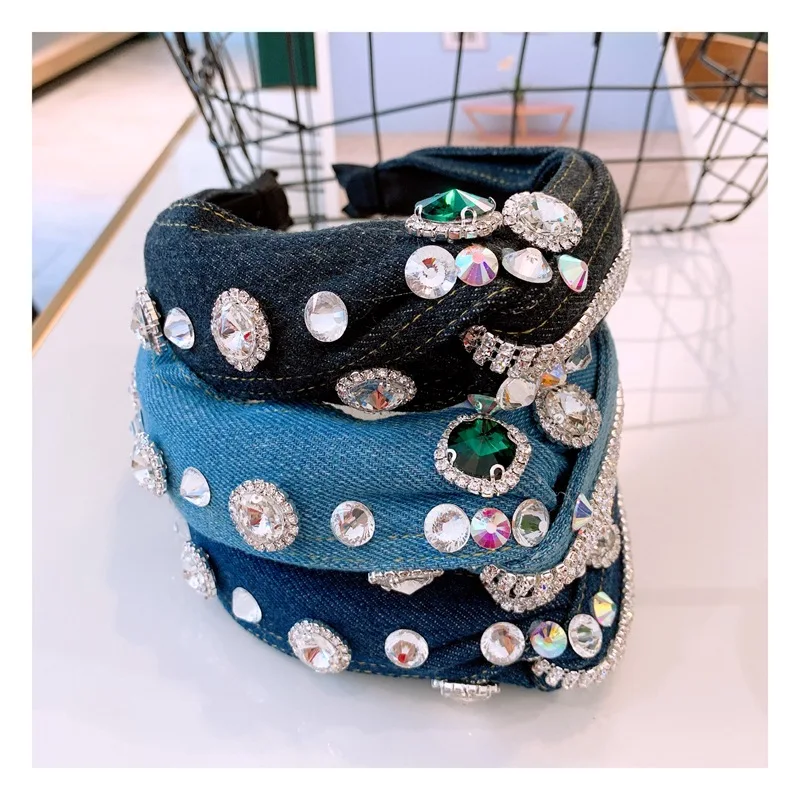 Vintage green rhinestone chain denim wide-brimmed cross hairband headband jewelry 1329
Vintage green rhinestone chain denim wide-brimmed cross hairband headband jewelry 1329