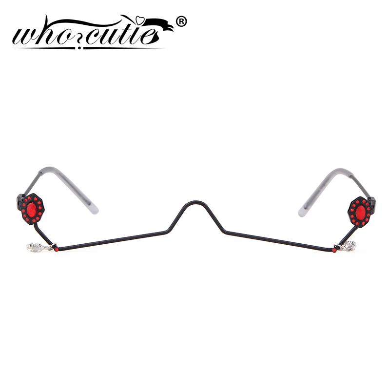 WHO CUTIE 2019 Fashion Unique No Lens Half Frame Eyeglasses Women Brand Designer Slim Wire Vintage Cat Eye Sunglasses S012 
WHO CUTIE 2019 Fashion Unique No Lens Half Frame Eyeglasses Women Brand Designer Slim Wire Vintage Cat Eye Sunglasses S012