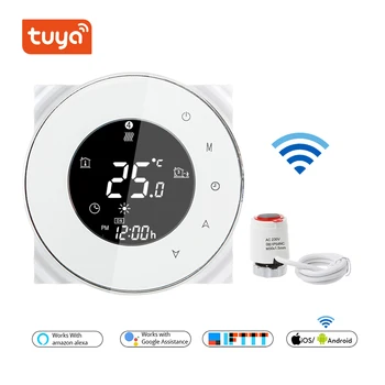WiFi Smart Thermostat Round Design For 3A Water Floor Heating With Electric Actuator for Manifolds and Valves Normally Closed
WiFi Smart Thermostat Round Design For 3A Water Floor Heating With Electric Actuator for Manifolds and Valves Normally Closed