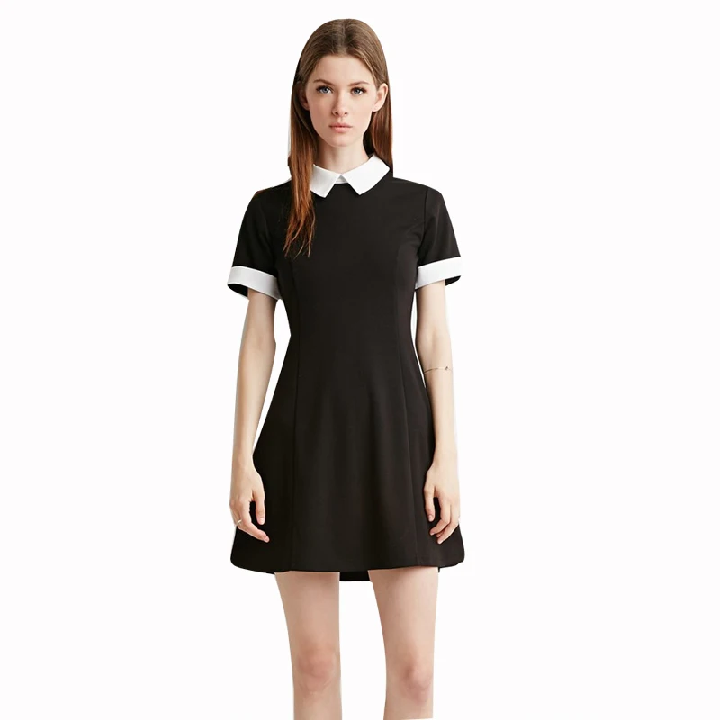 2018 New Summer Dress Short Sleeve Patchwork Women Dress Turn-down Collar Casual Style Straight Mini School Dresses
2018 New Summer Dress Short Sleeve Patchwork Women Dress Turn-down Collar Casual Style Straight Mini School Dresses