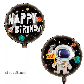 Lucky 50pcs 18inch Round Cartoon Astronaut Birthday Party Theme Foil Helium Balloons Birthday Party Decorations Supplies Globos
Lucky 50pcs 18inch Round Cartoon Astronaut Birthday Party Theme Foil Helium Balloons Birthday Party Decorations Supplies Globos