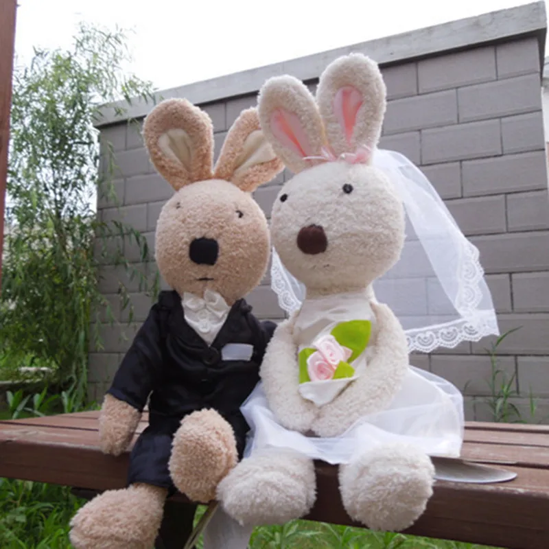 Christmas Gift 40CM Wedding Le Sucure Rabbit Plush Toy Wedding Rabbit Doll 1 Pair/lot
Christmas Gift 40CM Wedding Le Sucure Rabbit Plush Toy Wedding Rabbit Doll 1 Pair/lot