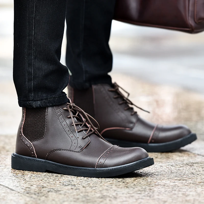 Mens Casual Shoes Genuine Leather Mens Boots Casual Luxury Fashion Leather Ankle Boots Men Cow Leather Mens Shoes
Mens Casual Shoes Genuine Leather Mens Boots Casual Luxury Fashion Leather Ankle Boots Men Cow Leather Mens Shoes
